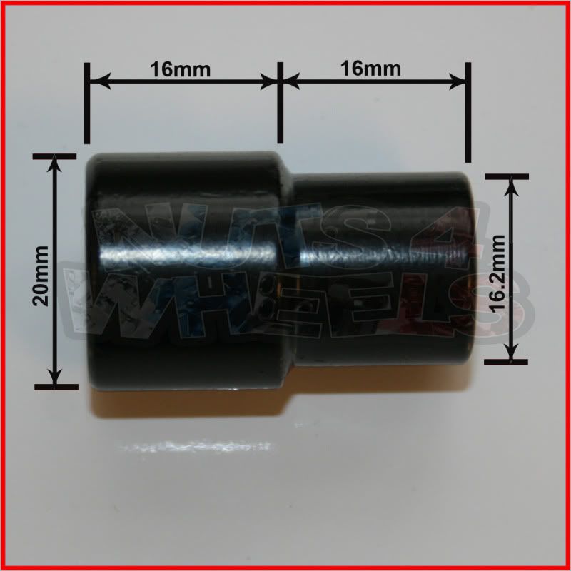 Inverted Tuner Shank Wheel nuts 12x1.25 Fit Jap Sparco NS2 Volk CV Pro